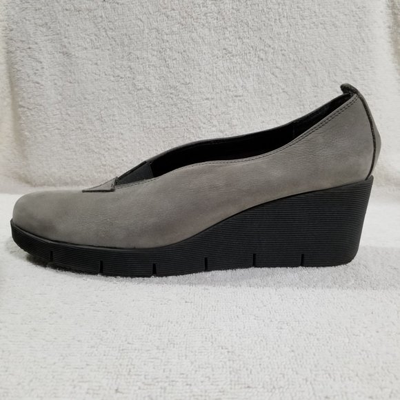 The Flexx brushed gray wedge heel shoes - Picture 2 of 8